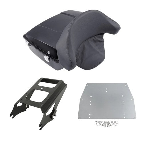 Chopped Trunk Pad Luggage Rack Mount Plate Fit For Harley Touring Glide 09-13