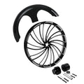 30x3.5'' Front Wheel Rim Hub Single Disc Fender Fit For Harley Touring 1997-2013
