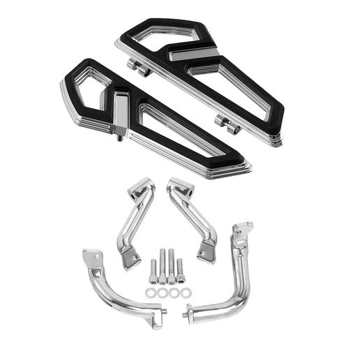 Rider Driver Footboards Bracket Fit For Harley Touring Electra Road Glide 17-up