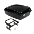 Black Chopped Trunk Mount Rack Fit For Harley Touring Road Street Glide 97-2008
