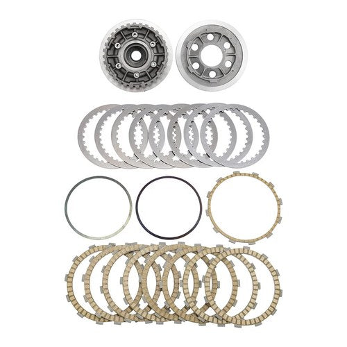 Clutch Pressure Plate & Friction Steel Disc Kit Fit For Harley 2004-2010 Touring