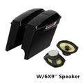5'' Stretched Saddlebags + 6x9'' Speaker Fit for 14-23 Harley Touring Road Glide