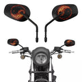 Left & Right Side Rearview Mirrors Fit For 1982-up Harley Road King Sportster XL