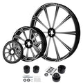 32'' Front 18'' Rear Wheel Rim Hub Belt Pulley Fit For Harley Street Glide 97-08