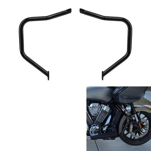 Black Engine Guard Crash Bar Fit For Indian Challenger / Pursuit Dark Horse