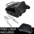 King Trunk Backrest Two Up Mount Rack Fit For Harley Sport Glide Flsb 2018-2023