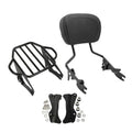 Black Sissy Bar Backrest Luggage Rack Docking Kit Fit For Harley Touring 14-2026