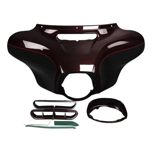 Batwing Outer Fairing Fit For Harley Touring 14-24 Midnight Crimson/Vivid Black