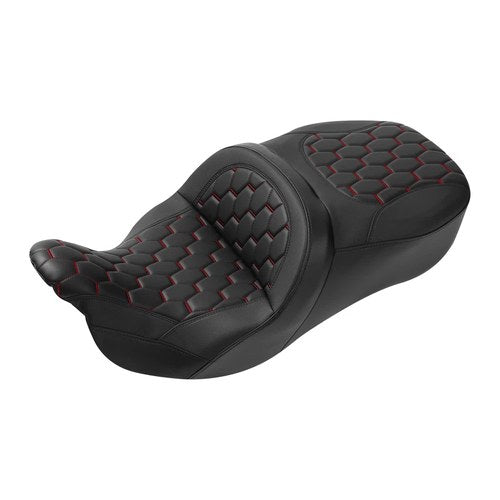 Driver & Passenger Pillion Seat Fit For Harley Touring Electra Road Glide 09-23