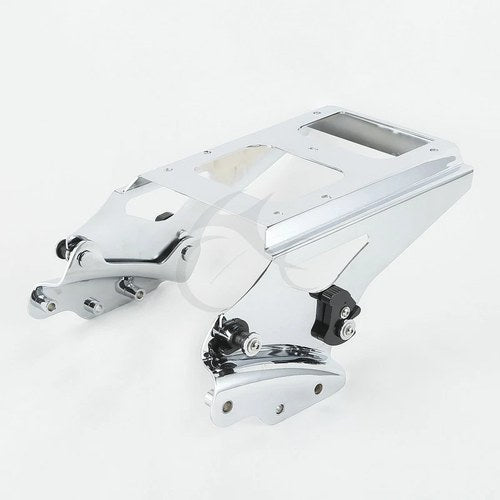 Chrome Two Up Mount Rack & Docking Hardware Kit Fit for Harley Touring 2009-2013