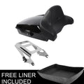Chopped Trunk Pad w/ Mount Rack Fit For Harley Touring Road Glide King 09-13