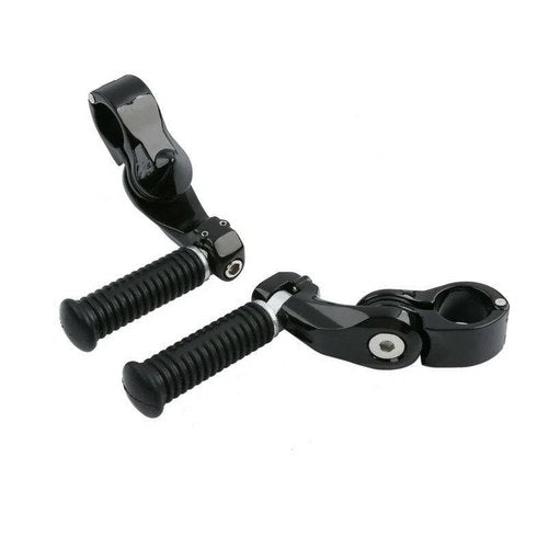Highway Short Angled Foot Pegs W/ Mount Fit For Harley Touring 1-1/4" 1.25'' Bar