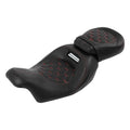 Driver Passenger Seat Fit For Harley Touring Street Road Glide 09-23 Black+Red