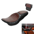 Two Up Driver Passenger Seat & Backrest Pad Fit For Harley Touring 2014-2023