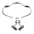 Mustache Highway Engine Guard Crash Bar Foot Pegs Fit For Harley Softail 00-2017