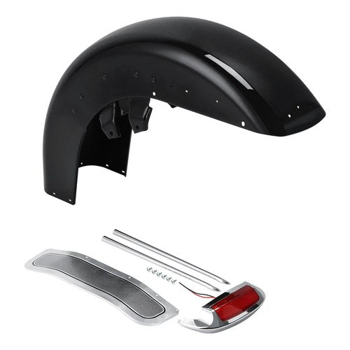 Rear Fender LED Light Trim Set Fit For Harley Road King Electra Glide 1989-2013