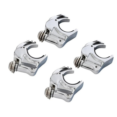 4x 39mm Forks Windshield Windscreen Clamps Fit Harley Sportster XL Dyna Models