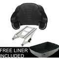 King Trunk Pad Chrome Mount Rack & Speakers Fit For Harley Touring 2014-2026