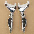 Rear Passenger Footpegs Footrests Fit For Harley Sportster XL 883 1200 2004-2013
