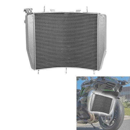Radiator Cooling Engine Cooler Fit For Kawasaki Ninja H2 H2R 2015-25 39061-0698