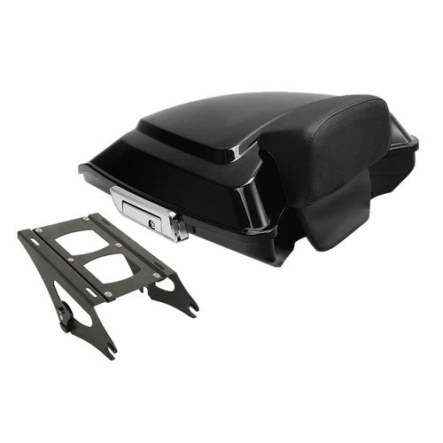 5.5'' Razor Trunk Backrest Mount Rack Fit For Harley Road Street Glide 2014-2026