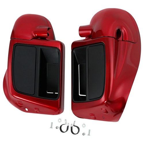 Lower Vented Leg Fairing Glove Box Fit For Harley Touring 2014-2023 Painted Red