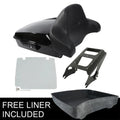 Chopped Trunk Pad 2-Up Mount Plate Fit For Harley Road King Street Glide 09-13