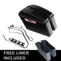 Hard Saddlebags Saddle Bags &Conversion Bracket Fit For Harley Softail 1984-2017