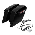 5" Stretched Extended Saddlebag &Conversion Bracket Fit For Harley Softail 84-17
