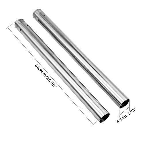 Chrome 49mm Fork Tubes Fit For Harley Street Bob Fxbb Low Rider Fxdl 2006-2017