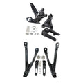Front & Rear Foot Pegs Footrests Brackets Set Fit For Honda CBR1000RR 2008-2016