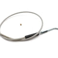 Braided Stainless Steel Throttle Cable with 36.375 inch Casi for Harley-Davidson