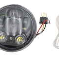 5-3/4 inch Daylight Projector LED Headlamp Black for Harley-Davidson