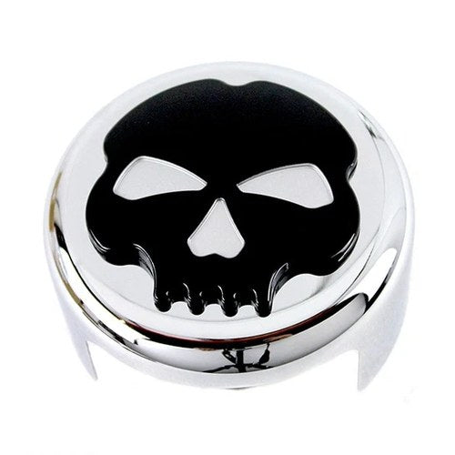 Skull Horn Cover Chrome for Harley-Davidson