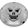 Skull Derby Cover Chrome for Harley-Davidson