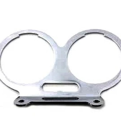 Dual Gauge Mount Bracket Chrome with Slot for Harley-Davidson