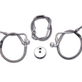 Stainless Steel Front Brake Hoses 25-1/4 inch and 16-1/8 inc for Harley-Davidson