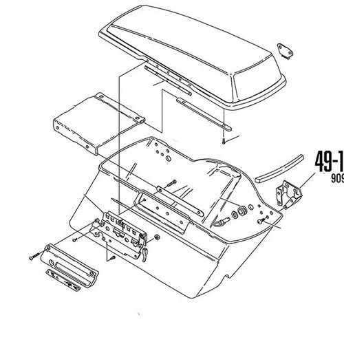 Chrome Saddlebag Mount Bracket Set for Harley-Davidson