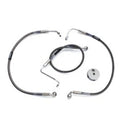 Stainless Steel Front Brake Hoses 22-5/8 inch and 19-1/2 inc for Harley-Davidson