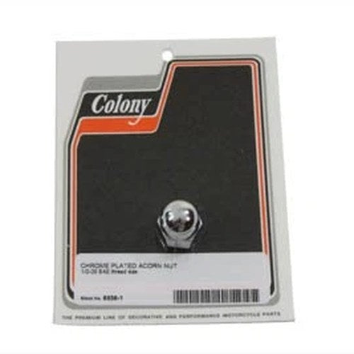 Chrome Acorn Nut 10-24 Coarse Thread for Harley-Davidson