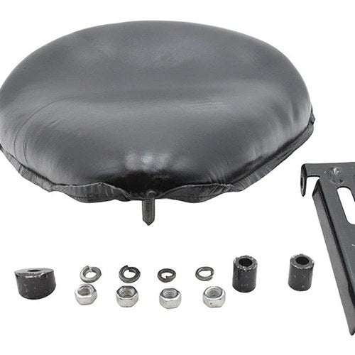 Ultima Leather Saddle High Noon Solo Seat Black for Harley-Davidson