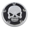 Skull Design 5 Hole Ignition System Cover Chrome for Harley-Davidson