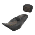 Driver Passenger Seat & Backrest Pad Fit For Harley Road King Street Glide 09-23