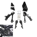 Front Rider Driver Foot Pegs Bracket Fit For Kawasaki Ninja ZX6R ZX-6R 2009-2018
