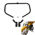 Black Engine Guard Crash Bar w/ Footpegs Fit For Harley Road Glide King 1997-08