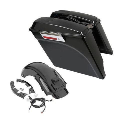 5" Stretched Saddlebag & Rear Fender Fit For Harley Street Glide Road King 09-13