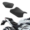 Driver & Passenger Pillion Seat Fit For Kawasaki Ninja 300 EX300 2013-2017 Black