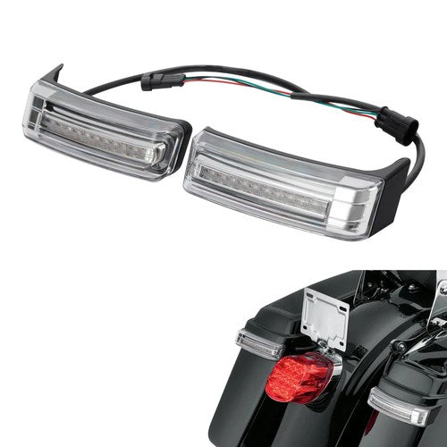 Saddlebag Saddle Bag LED Run Brake Turn Light Lamp Fit For Harley Touring 14-24
