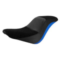 Black+Blue Driver & Passenger Seat Fit For Harley Softail Low Rider 2018-2023