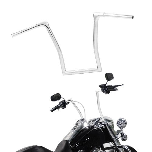 15" Rise 1 1/4" Ape Hanger Handlebar Fit For Harley Fat Bob Breakout Road King